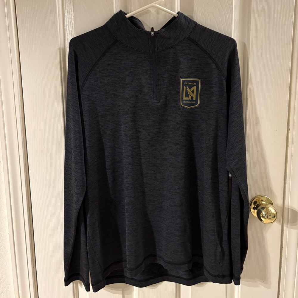 Fanatics LAFC Navy Zip-Up Sweater